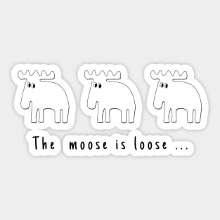 Spot a moose Sticker